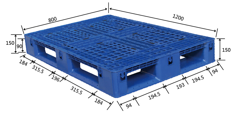 1280田字網(wǎng)格塑料托盤